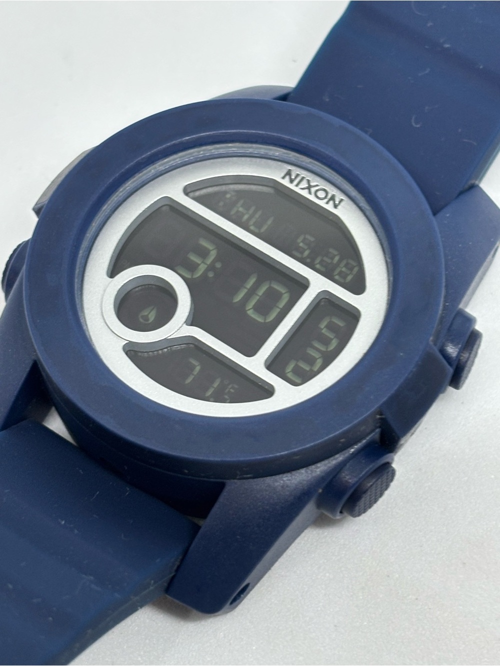 Nixon Unit 40 Navy Blue Digital Watch.
